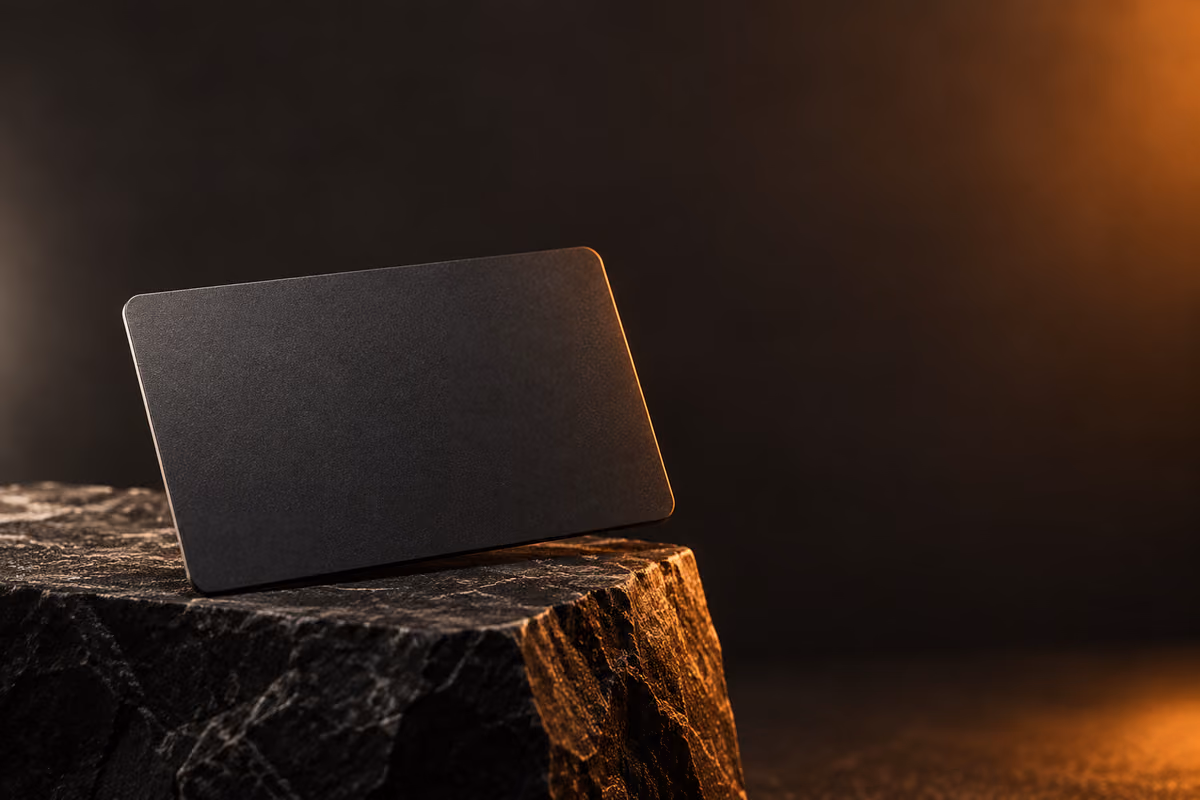 Physische Ninja Card Smart-NFC-Visitenkarte mit abgerundeten Ecken