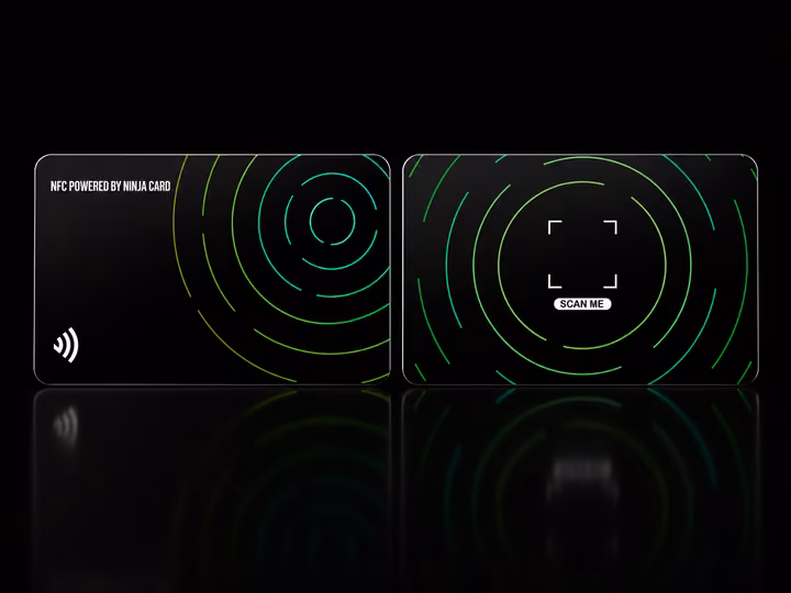 Design Ninja Card neon orbit