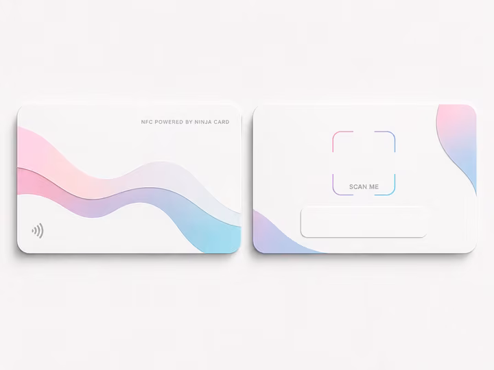 Design Ninja Card pastel wave